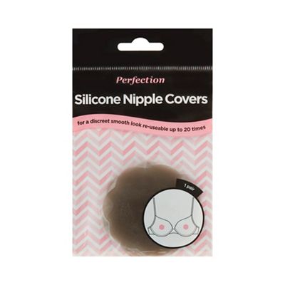 Pack of two dark silicone nipple covers